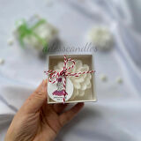  20Adet Kraft Kutu İçerisinde Lotus Mum,Söz,Kına,Nikah,Nişan,Doğum günü,Düğün Hediyelik