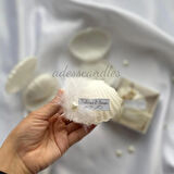 20Adet Mika İstiridye Mum,Söz,Kına,Nikah,Nişan,Doğum günü,Düğün Hediyelik
