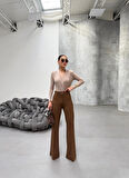 35 AVM 230 Gr Poly Viscose Full Lycra İspanyol Paça Pantolon