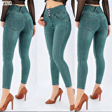 35 AVM Yüksek Bel Likralı Jean Pantolon 90 Cm