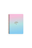 Keskin Color Peritozu Çizgili Stickerli Defter | 16,5 x 22,5 cm | Spiralli – 80 Yaprak
