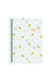 Keskin Color Kawaii Çizgili Stickerli Defter | 16,5 x 22,5 cm | Spiralli – 80 Yaprak