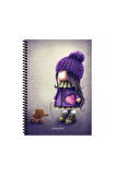 Keskin Color Tilda Çizgili Defter | 16,5 x 22,5 cm | Spiralli – 80 Yaprak