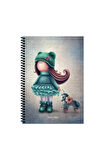 Keskin Color Tilda Çizgili Defter | 16,5 x 22,5 cm | Spiralli – 80 Yaprak