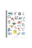 Hisli Şeyler A4 Çizgili Spiralli Stickerli Defter Hallederiz