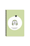 Hisli Şeyler A4 Çizgili Spiralli Stickerli Defter Dinlenmek İstiyorum