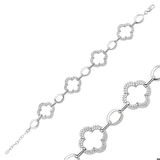 Gümüş Çiçek Kadın Bileklik