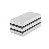 2 Adet 40x20x5mm Neodyum Magnet Güçlü N35 Mıknatıs Köşeli Nikel Kaplama