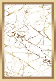 Gold-Beyaz Dot Keçe Kaymaz Taban Çerçeve Salon Saçaksız Halı B1286-1