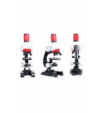 Eğitici Mikroskop Kiti Zoom Led Işıklı 100x 400x 1200x St1200x
