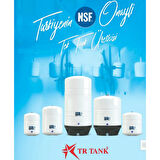 Su Arıtma Cihazı Su Tankı Ters Osmoz Depolama Tankı Paslanmaz Çelik 20 Litre 6.5 Galon - Nsf Onaylı