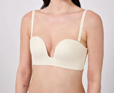 Aesco Freshness MSF05 Destekli V Dekolte Lazer Kesim Sütyen