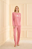 Aesco Mihra 19104 Kadın Uzun Kol Pijama Takımı