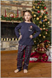 Aesco Aqua 26454 Yılbaşı Temalı Kız Çocuk Pijama Takım
