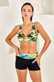 Aesco Lapıeno 4239 Şortlu Fra Bikini Takım