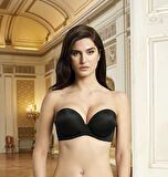 Aesco Nurteks 1590 Çift Dolgulu İki Beden Büyüten Straplez Sütyen