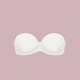 Aesco Nurteks 1590 Çift Dolgulu İki Beden Büyüten Straplez Sütyen