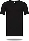 Aesco Star 206 Modal Yarım Kol V-Yaka T-Shirt Atlet