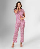 Aesco 2'li Saten Pijama Takımı