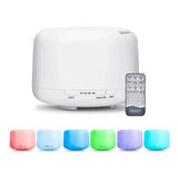 Uzaktan Kumandalı 500 Ml Ultrasonik Hava Nemlendirici Aromaterapi Uçucu Yağ Difüzörü 7 Renk Led Işıklı
