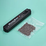 Vacuum Sealer Ev Tipi Vakumlama ve Yapıştırma Makinesi + 10 Adet Vakum Poşeti