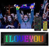 Araç LED Kayan Yazı Emoji Matrix Panel Kişiselleştirilebilir Telefon App Kontrollü Uzaktan Kumandalı