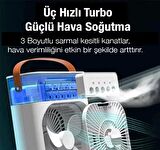 600 Ml Ultrasonik Hava Nemlendirici Buhar Makinesi Ve Aroma Difüzörü ve Buzlu Klima Rgb Işıklı