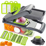 Gıda Kıyıcı Sebze Meyve Peyniri Soğan Kıyıcı Dilimleyici Dicer Domates Kesici Taze 12 In 1 Vegggıe Kıyıcı Mutfak Gadget Set