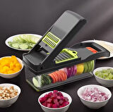 Gıda Kıyıcı Sebze Meyve Peyniri Soğan Kıyıcı Dilimleyici Dicer Domates Kesici Taze 12 In 1 Vegggıe Kıyıcı Mutfak Gadget Set