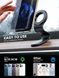 iPhone 11-12-13-14-15-15 Plus-15 Pro Max Uyumlu Magsafe Manyetik Mıknatıslı Araç İçi Telefon Tutucu