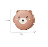 3 Bölmeli Çocuk Beslenme Kutusu Sevimli Ayıcıklı Beslenme Kaşıklı 