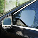4 Parça Yan Aynar ve Yan Camr İçin Araç Ayna Yağmur Kaydırıcı ve Cam Buğu Önleyici Film Seti