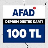 Afad Deprem Bölgelerine Yardım Kartı 100 TL