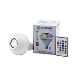 2ın1-kumandalı Rgb Led Ampul - Bluetooth Hoparlör Müzik Çalar Led-7w - Hoparlör-3w