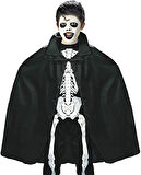 Siyah Renk Yakalı Halloween Pelerini 90 Cm