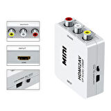 Hdmı To Rca Mini Model 1920x1080 Plastik Kasa Çevirici Konvertör