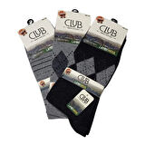 Club Lamswool Yün Erkek  Kışlık Çorap 3 Adet