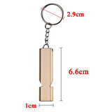 S.o.s Acil İmdat Düdüğü Alüminyum Islık Anahtarlık Kamp Yürüyüş Aksesuar Araçları