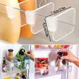 10&amp;apos;luşeffaf Buzdolabı Yan Kapı Düzenleyici Buzdolabı Dolap İçi Bölümleyici Aparatlar