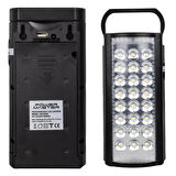 24 Ledli Telefon Şarj Edebilen Işıldak