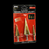 3 Parça  Hss Kademeli Matkap Ucu Set