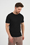 ALEXANDERGARDI Bisiklet Yaka Kolları Şeritli Triko T-shirt (1243)