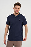 ALEXANDERGARDI Erkek Polo Yaka Düğme Detaylı T-shirt (2201-110)