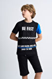 ALEXANDERGARDI Baskılı Çocuk T-shirt-Şort İkili Takım