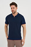 ALEXANDERGARDI Erkek Polo Yaka Fermuarlı Triko T-shirt (AG-50025)