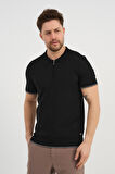 ALEXANDERGARDI Erkek Polo Yaka Fermuarlı Triko T-shirt (AG-50025)