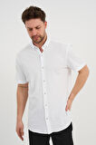 ALEXANDERGARDI Kısa Kollu Düğmeli Erkek Gömlek (731676)