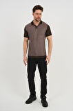 ALEXANDERGARDI POLO YAKA t-shirt, KAHVERENGİ (AG504602)