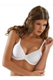 9600-b - Beyaz - Soft Micro Battal Sütyen -