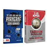 CBA KPSS Tarihin Pusulası ve AKM Paragraf Soru Bankası Seti 2 Kitap